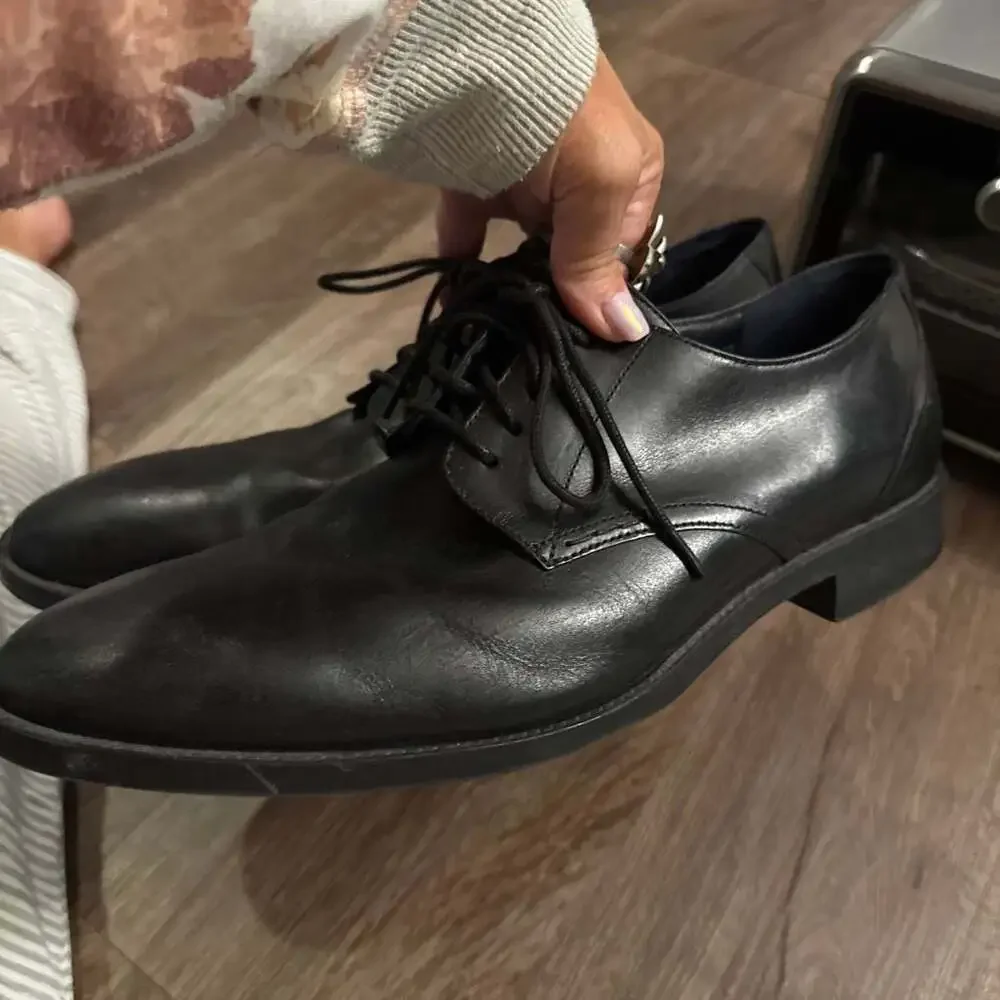 Cole Haan Grand Plain Toe Oxford Dress Shoes Black C32351